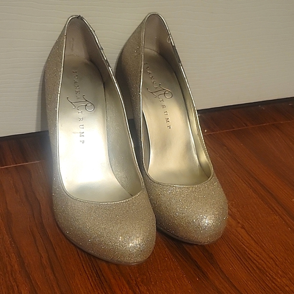 Gold Ivanka Trump Heels